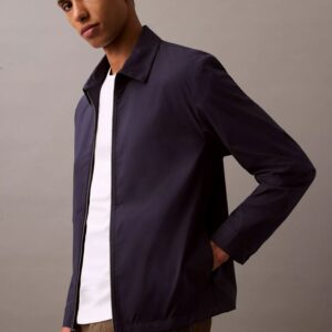 Cotton Blend Classic Zip Shirt Jacket