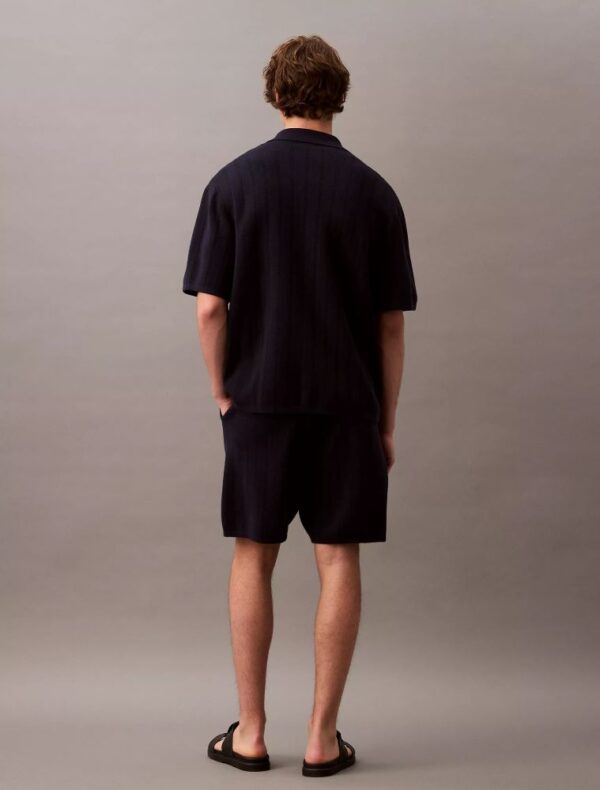 Jacquard Mesh Pull-On Sweater Shorts