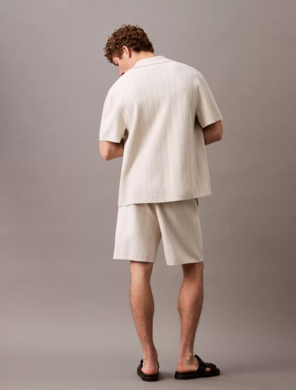 Jacquard Mesh Pull-On Sweater Shorts
