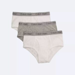 Boys Cotton Stretch Logo 3-Pack Brief