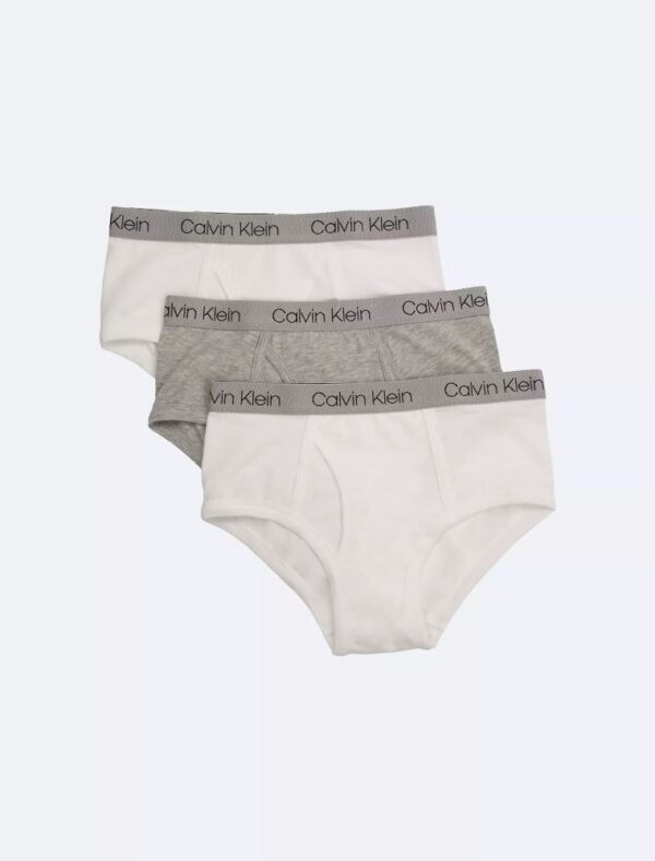 Boys Cotton Stretch Logo 3-Pack Brief