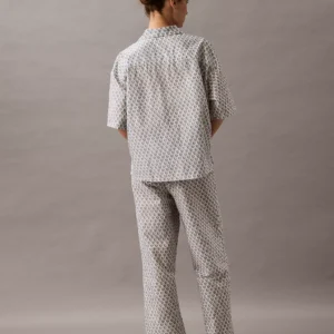 Cotton Poplin Logo Waistband Pants
